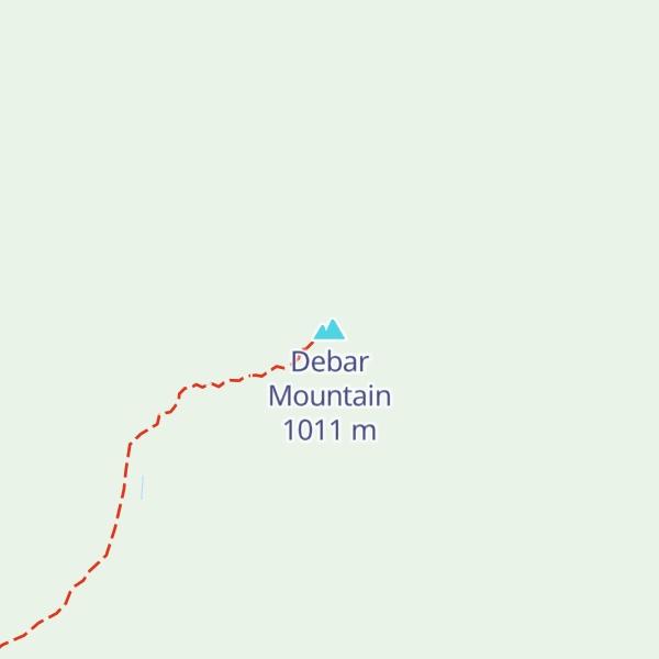 Map of Debar Mountain