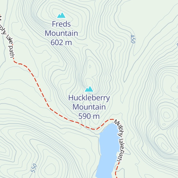 Map of Huckleberry Mountain
