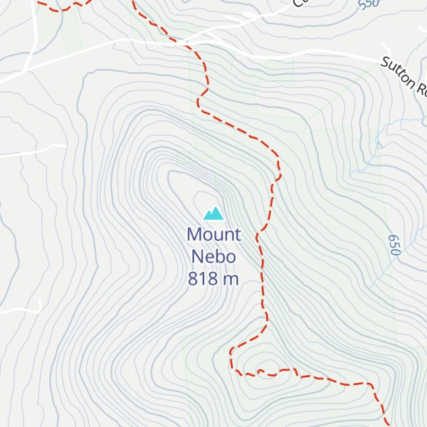 Map of Mount Nebo