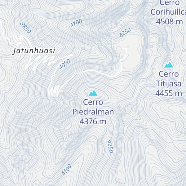 Map of Cerro Piedralman