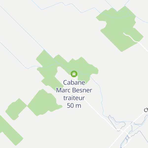 Map of Cabane Marc Besner traiteur