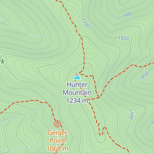 Map of Hunter Mountain