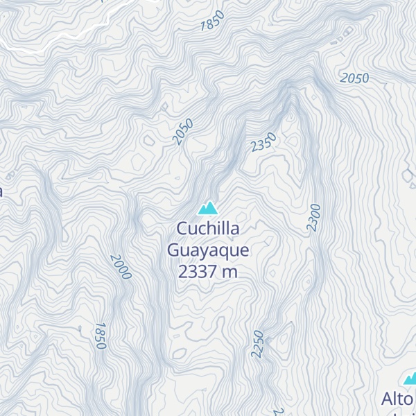 Map of Cuchilla Guayaque