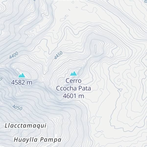 Map of Cerro Ccocha Pata