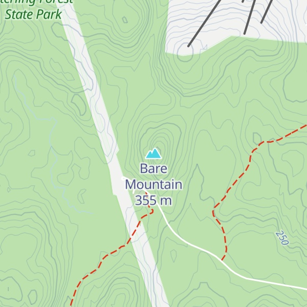 Map of Bare Mountain