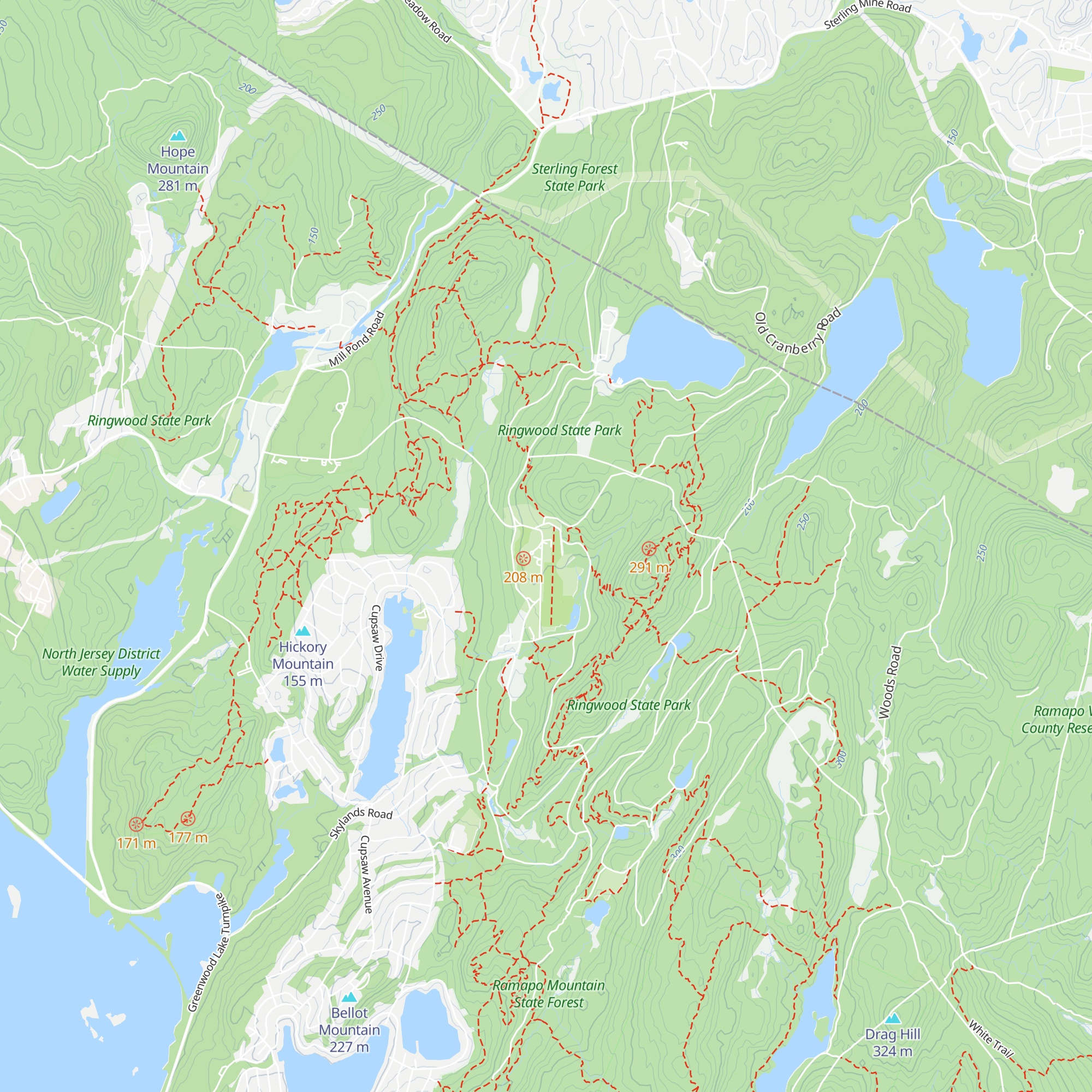 New Jersey Botanical Garden Visitor Center map
