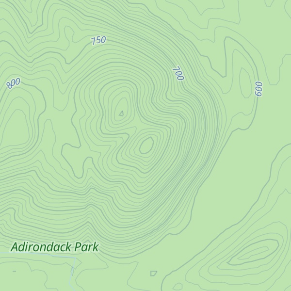 Map of Humphrey Mountain