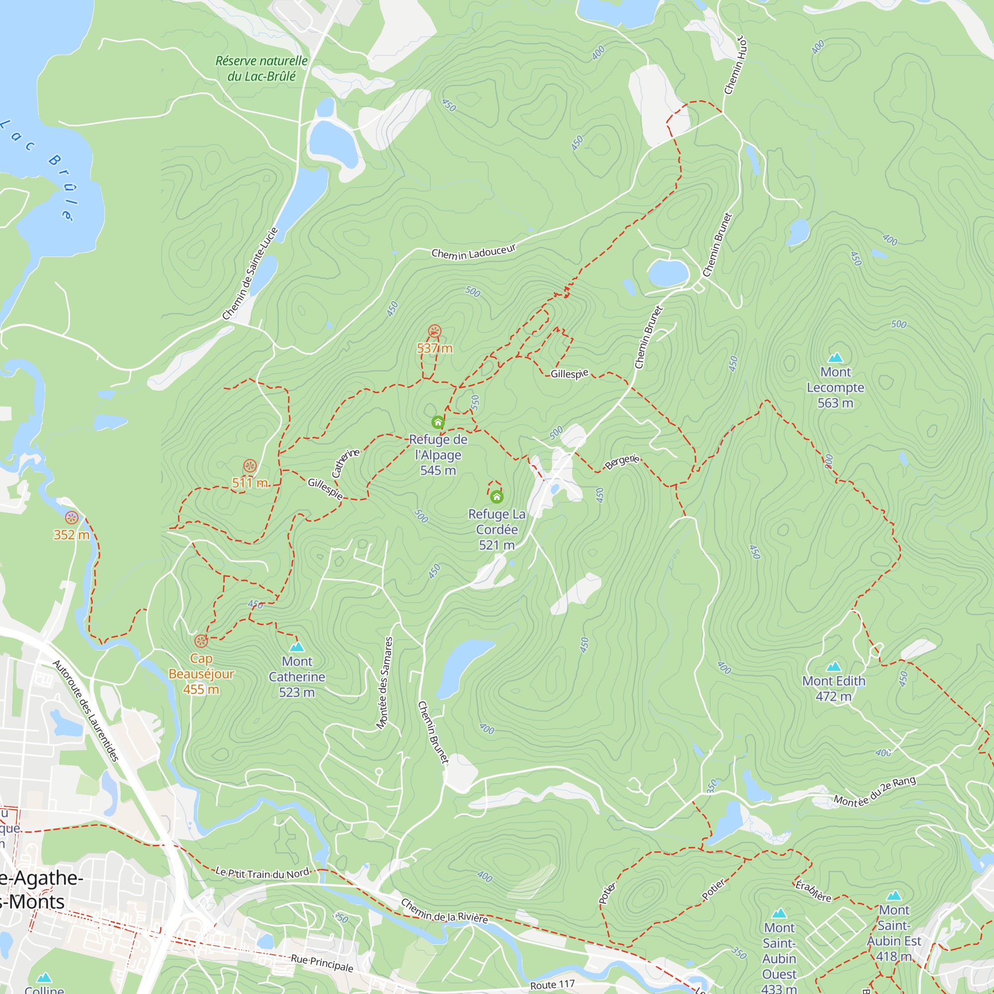 Refuge La Cordée map