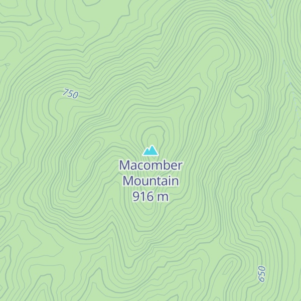 Map of Macomber Mountain