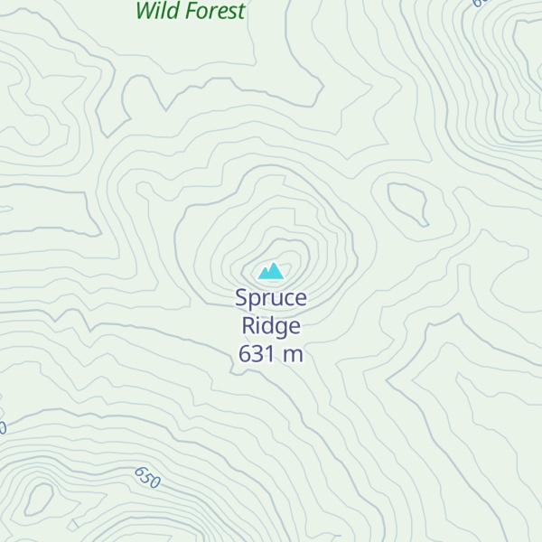 Map of Spruce Ridge