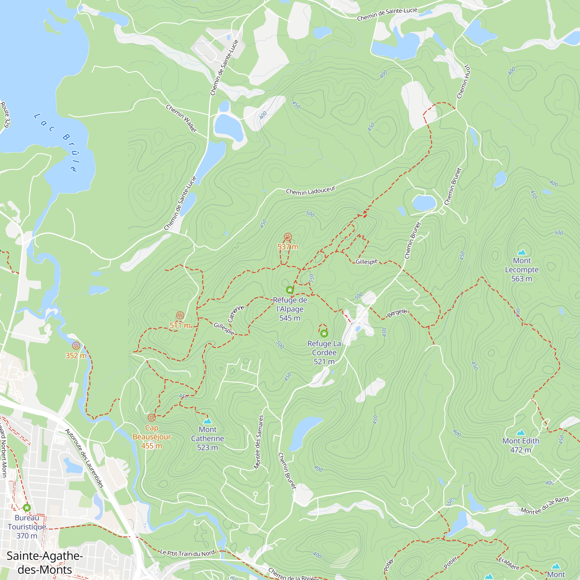 Refuge de l'Alpage map