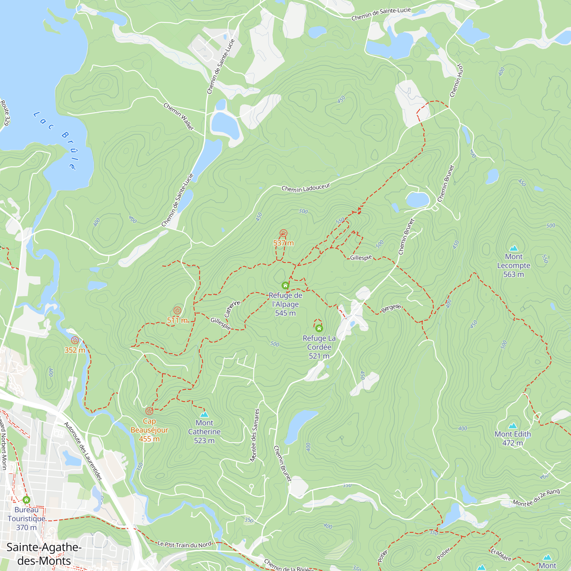 Refuge de l'Alpage map