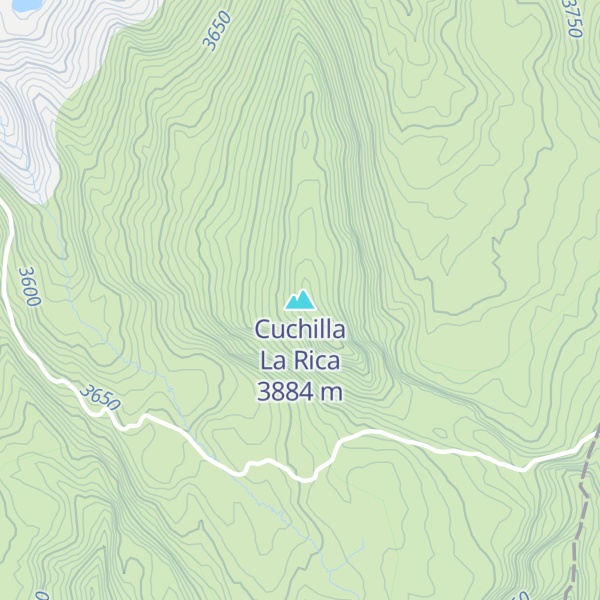 Map of Cuchilla La Rica