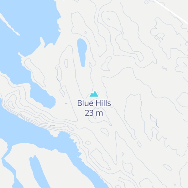 Map of Blue Hills