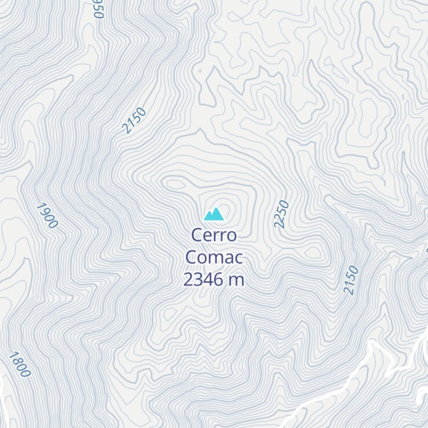 Map of Cerro Comac
