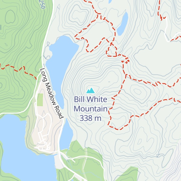 Map of Bill White Mountain