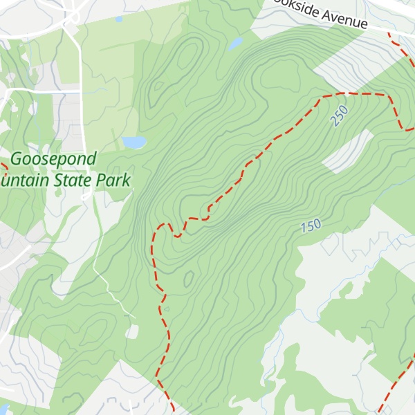 Map of Goose Pond Mountain