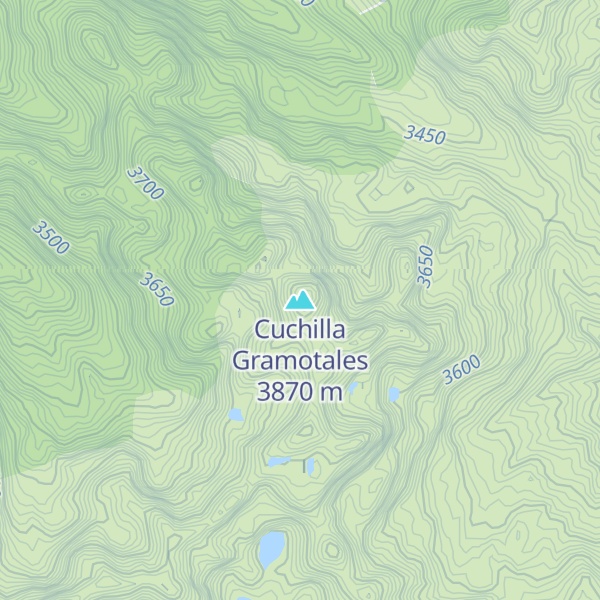 Map of Cuchilla Gramotales