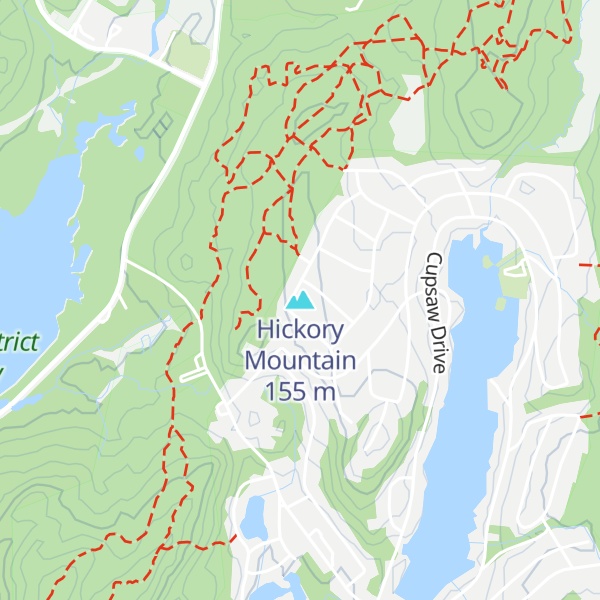 Map of Hickory Mountain