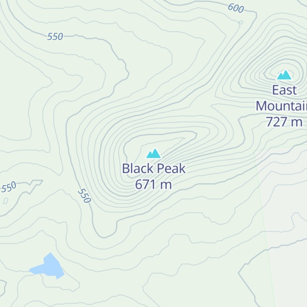 Map of Black Peak