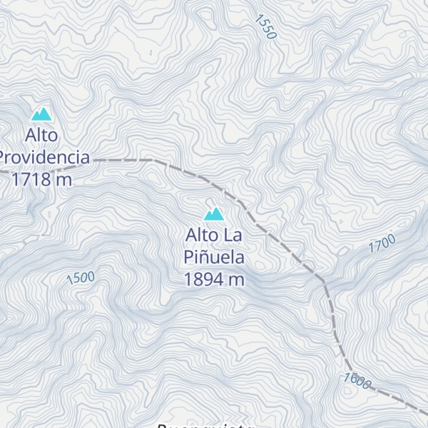 Map of Alto La Piñuela