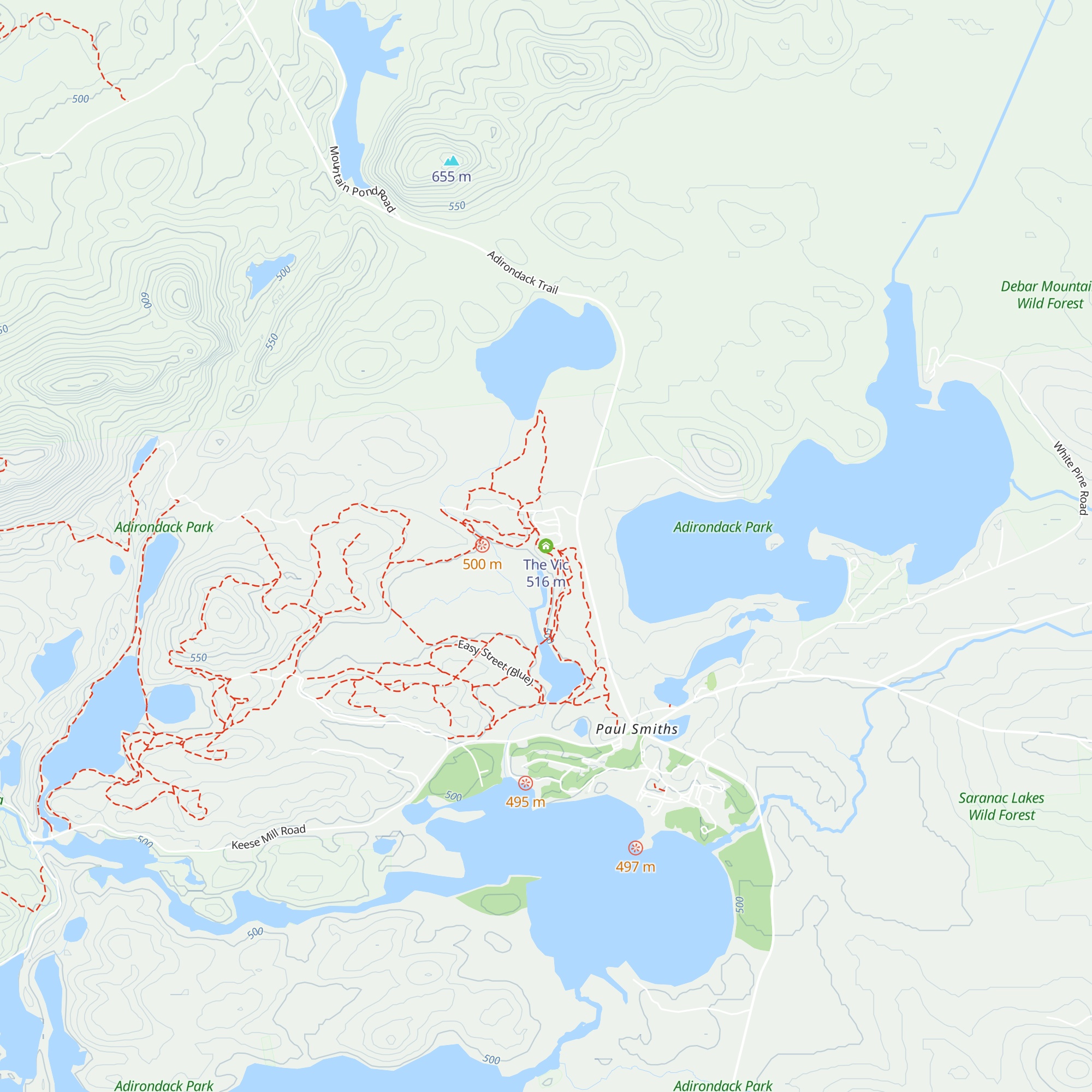 The Vic map