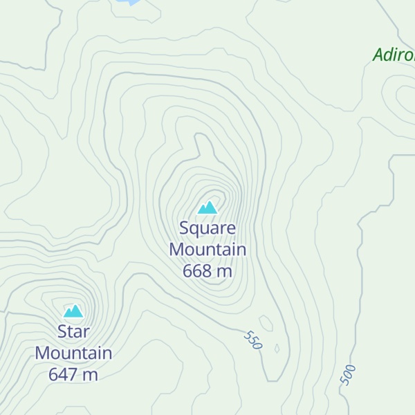 Map of Square Mountain