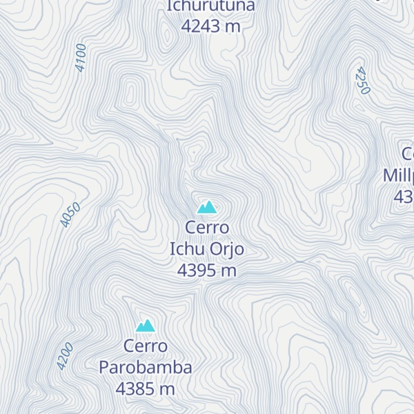 Map of Cerro Ichu Orjo