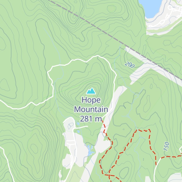 Map of Hope Mountain