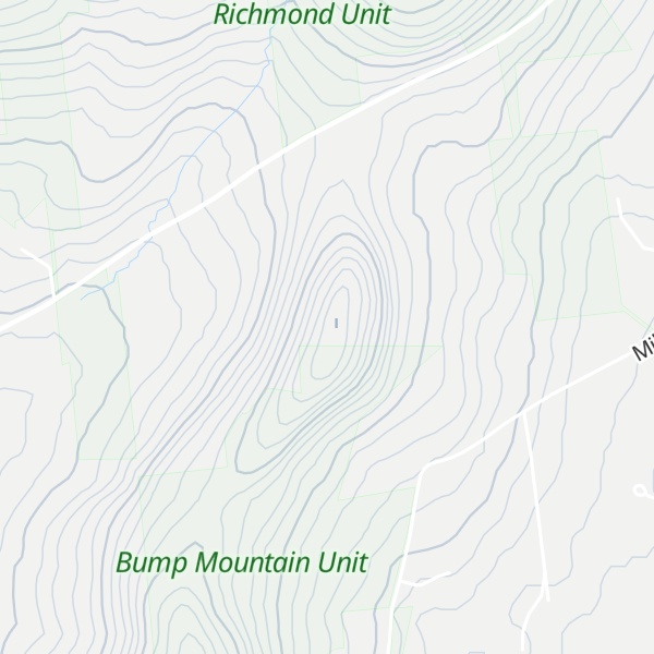 Map of Bump Mountain
