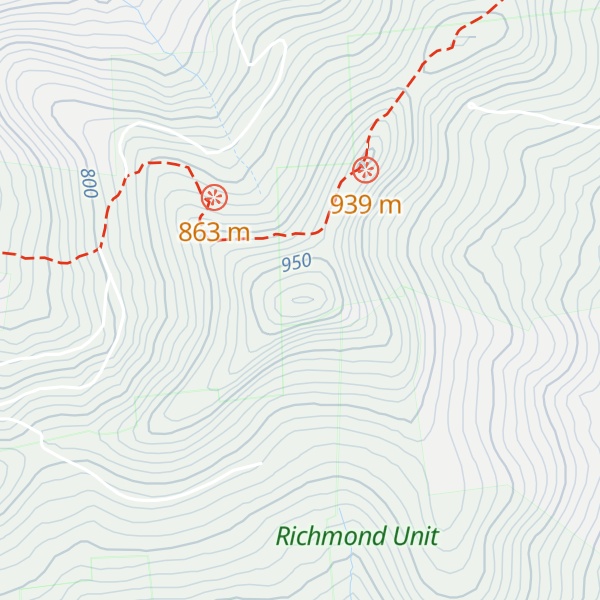 Map of Richmond Mountain
