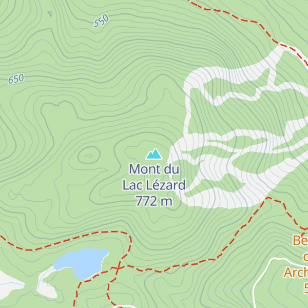 Map of Mont du Lac Lézard
