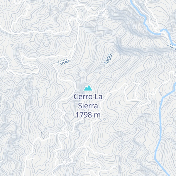 Map of Cerro La Sierra