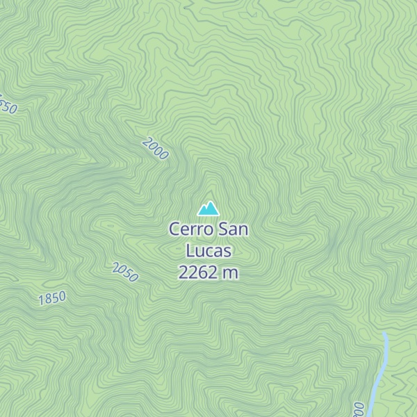 Map of Cerro San Lucas