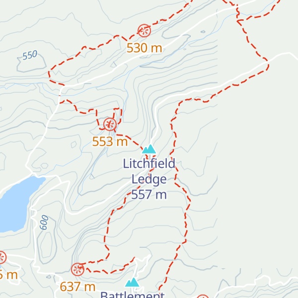 Map of Litchfield Ledge