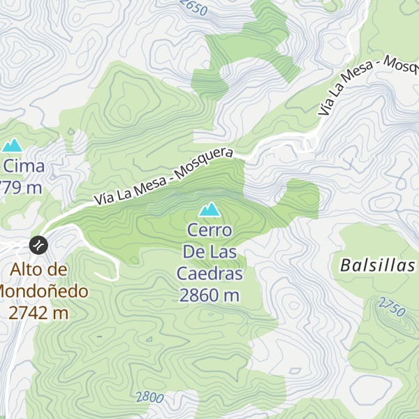 Map of Cerro De Las Caedras