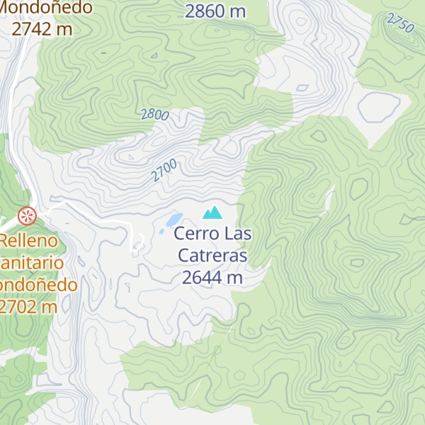 Map of Cerro Las Catreras