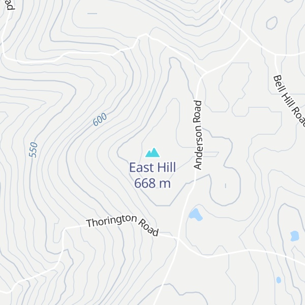 Map of East Hill