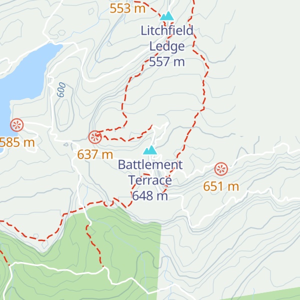 Map of Battlement Terrace