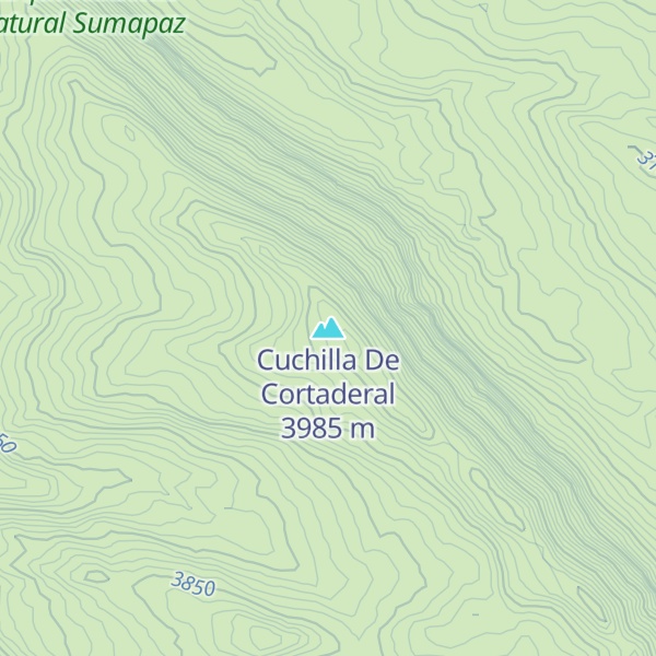 Map of Cuchilla De Cortaderal
