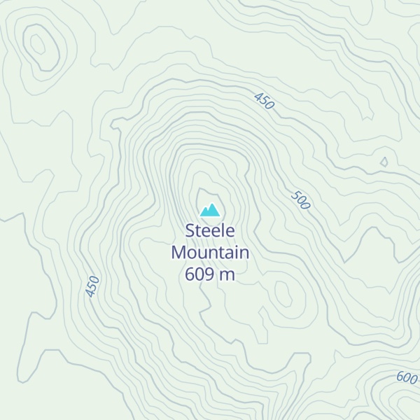 Map of Steele Mountain