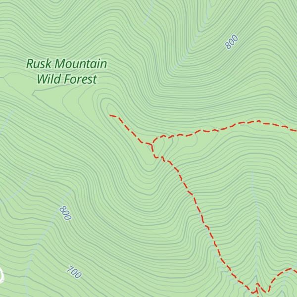 Map of Rusk Mountain