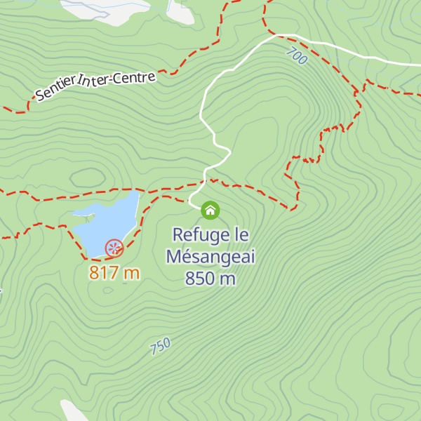 Map of Refuge le Mésangeai