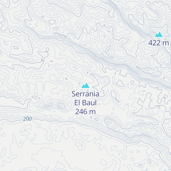 Map of Serrania El Baul