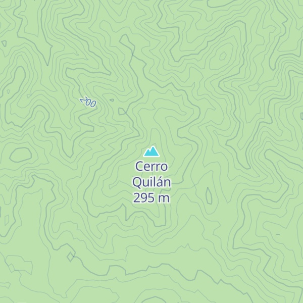 Map of Cerro Quilán