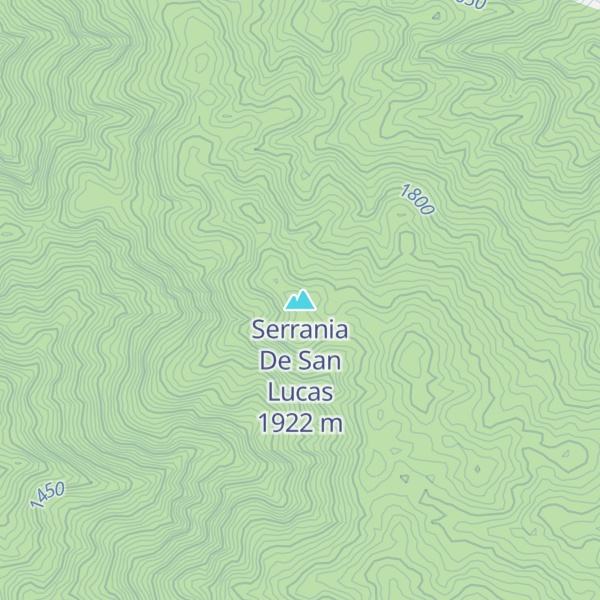 Map of Serrania De San Lucas