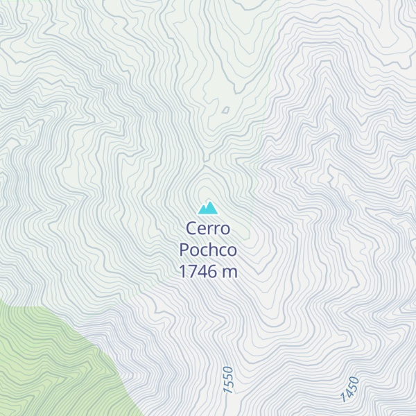 Map of Cerro Pochco