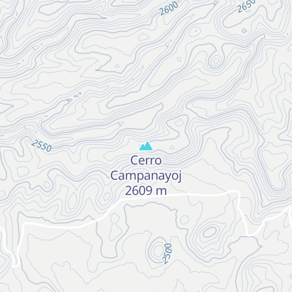 Map of Cerro Campanayoj
