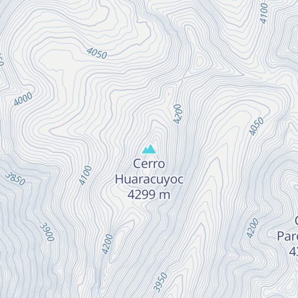 Map of Cerro Huaracuyoc