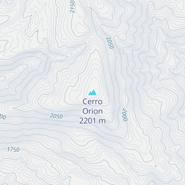 Map of Cerro Orion